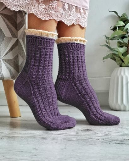 Описание, НОСКИ С ОБОРОЧКОЙ #crispy_socks