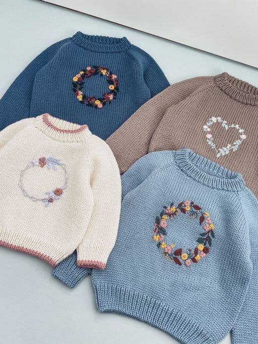 Описание "THE BEST SWEATER" (базовый свитер + вышивки)