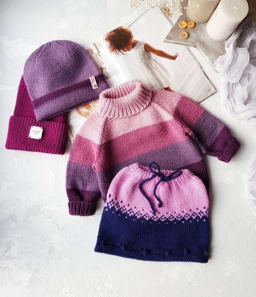 Trio #COLORFUL_SWEATER_33HELGA + #MY_BEANIE_HAT_33HELGA + #Dancing_skirt_33helga