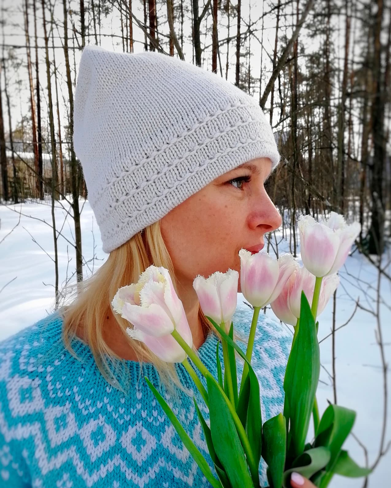 Три весенние шапочки Spring trio