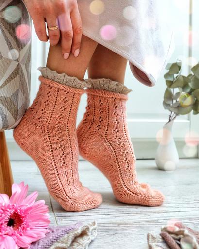 Описание, НОСКИ С ОБОРОЧКОЙ Ж/Дет #myspring_socks
