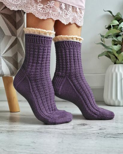 Описание, НОСКИ С ОБОРОЧКОЙ #crispy_socks