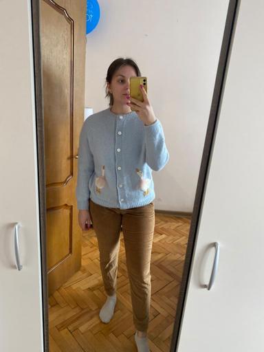 Описание "GOOSE CARDI FOR ME" (Кардиган + вышивка)